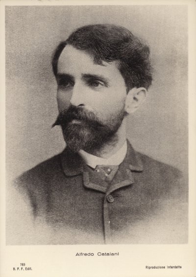 Alfredo Catalani, italienischer Opernkomponist (1854-1893) von Italian Photographer